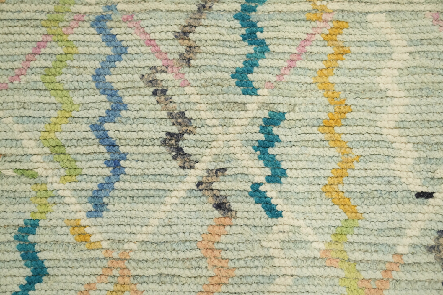 Handmade Wool Moroccan Modern Runner Rug 3x16