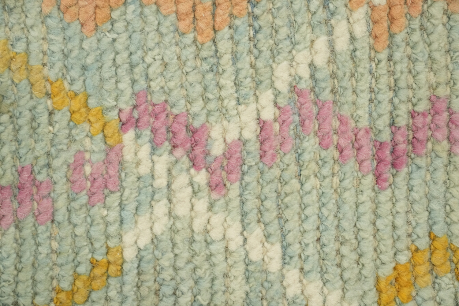 Handmade Wool Moroccan Modern Runner Rug 3x16