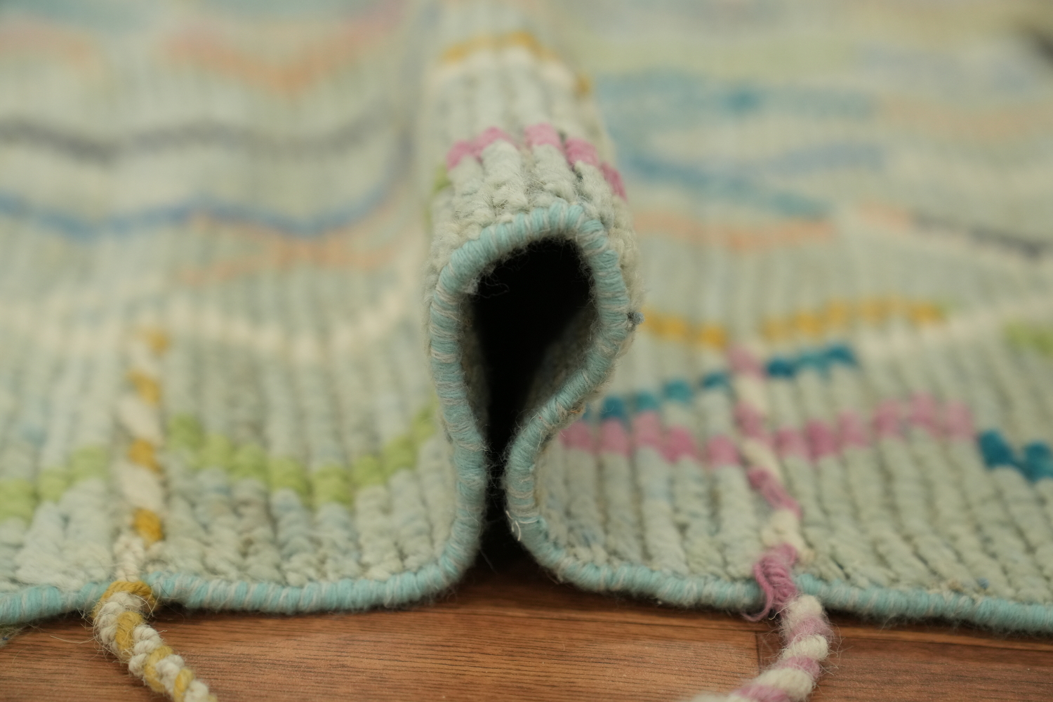 Handmade Wool Moroccan Modern Runner Rug 3x16