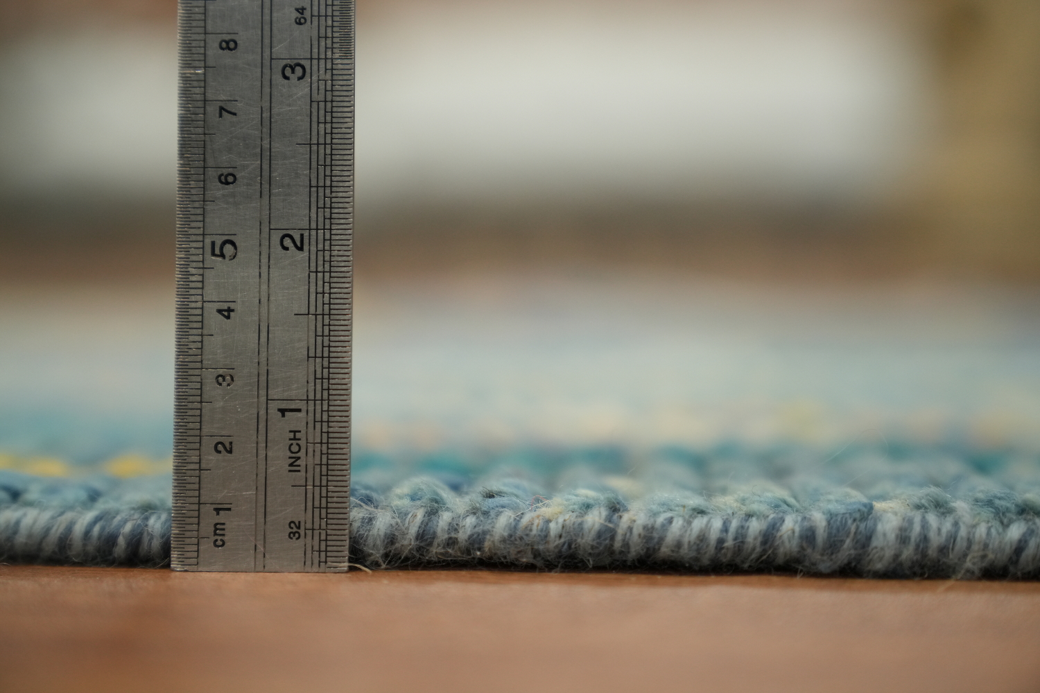 Contemporary Blue Moroccan Runner Rug 3x16