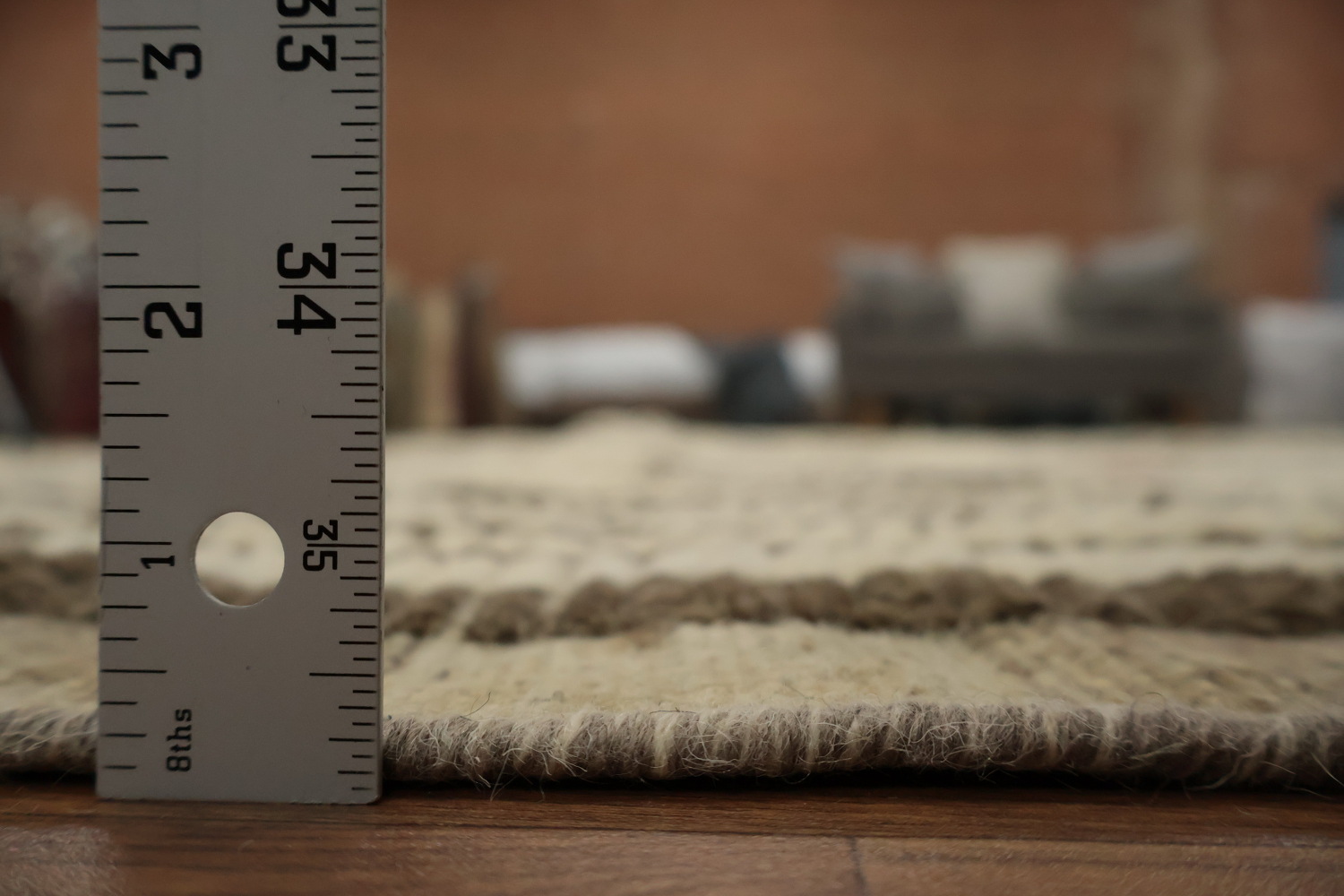 Moroccan Large Rug 11x16 with Simple U-Elements for Modern Homes