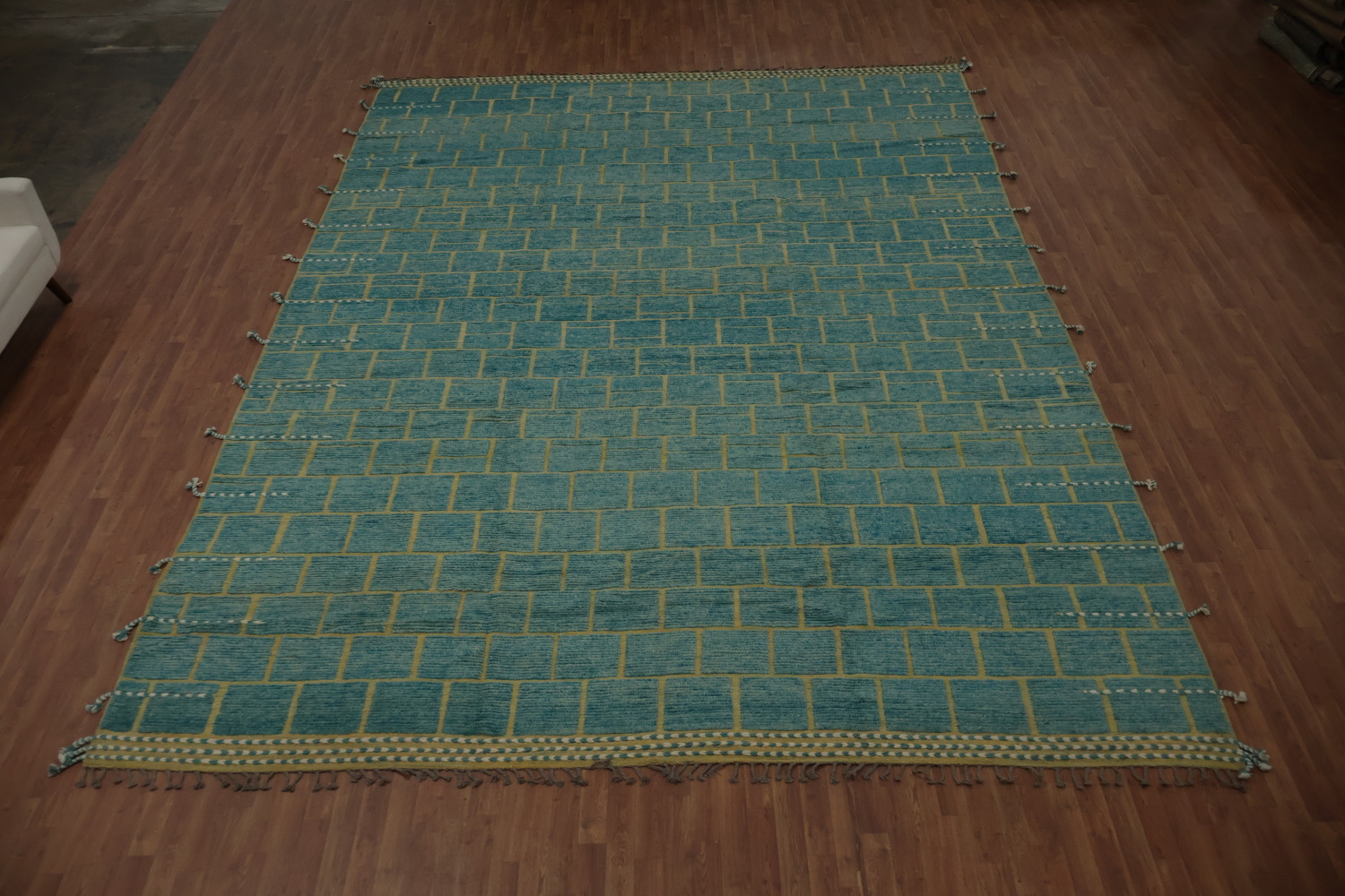 Teal Oasis Intricate Geometric Moroccan Large Rug 12x16