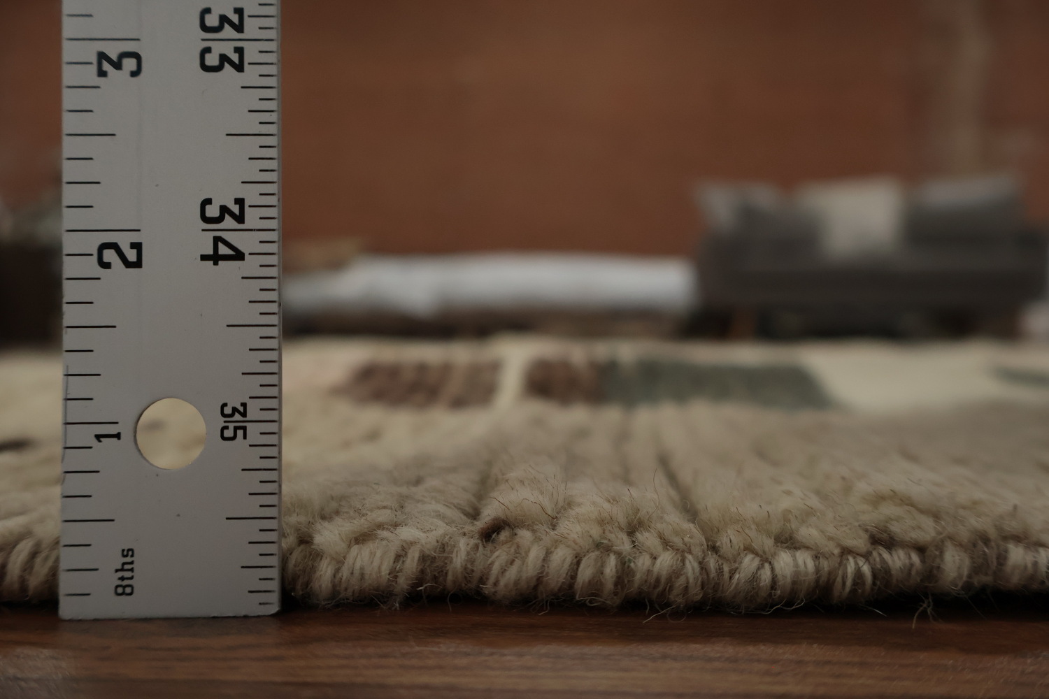 Artfully Crafted Moroccan Area Rug 9x12 Enhances Room Ambience