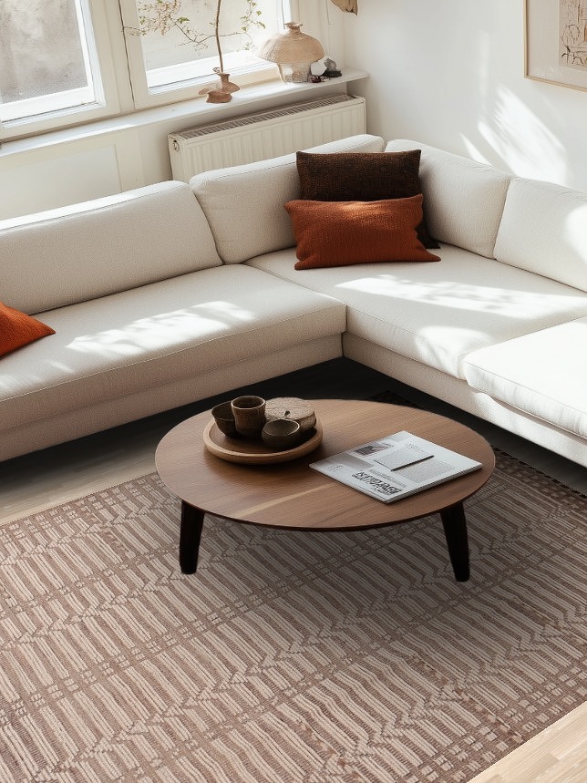 Striped Wool Moroccan Modern Area Rug 6x10