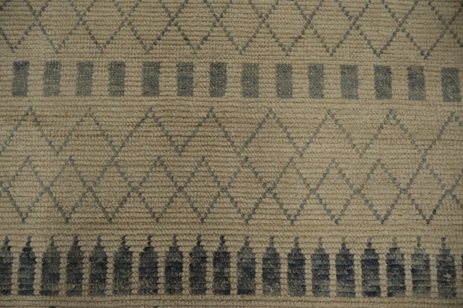 Handmade Wool Trellis Moroccan Area Rug 9x13