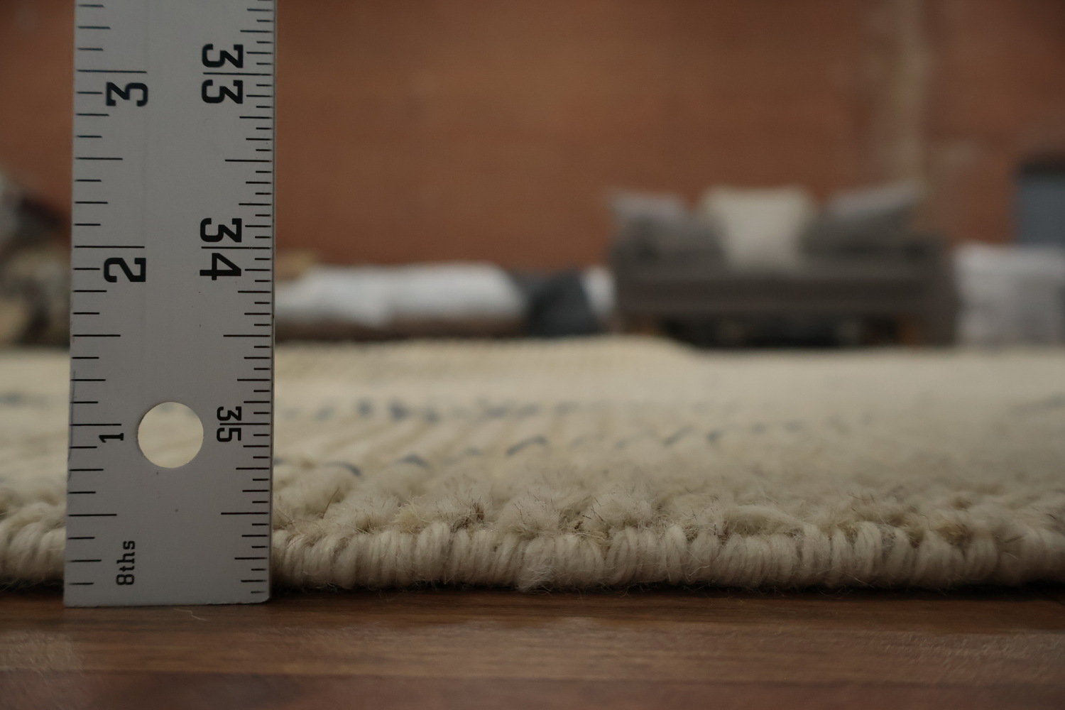 Handmade Wool Trellis Moroccan Area Rug 9x13