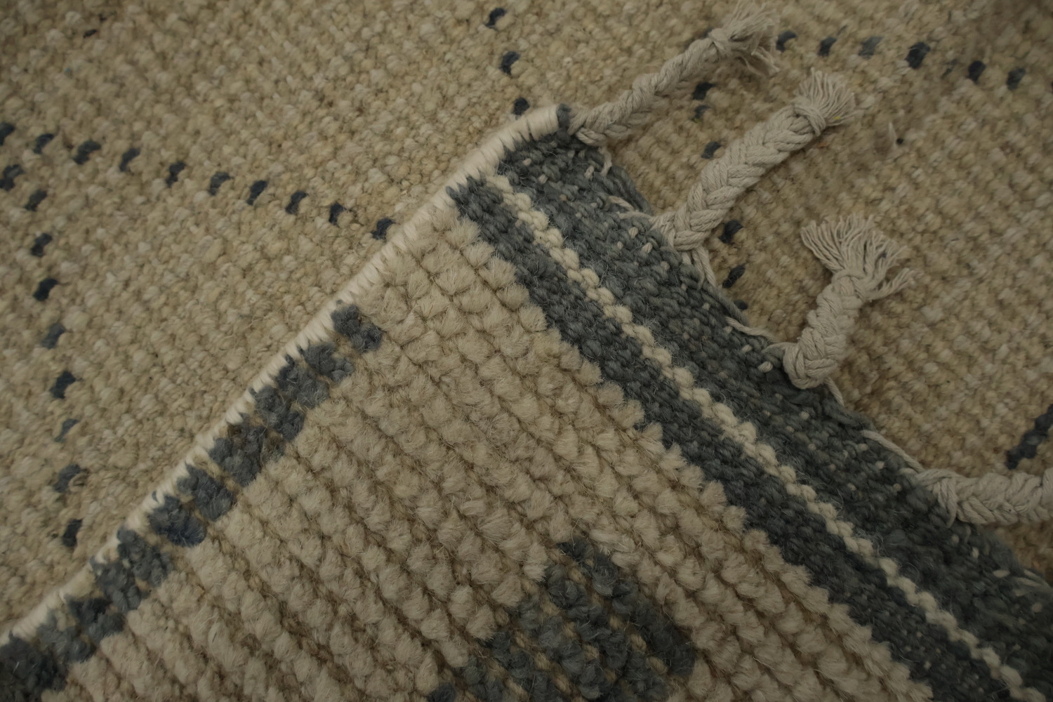Handmade Wool Trellis Moroccan Area Rug 9x13