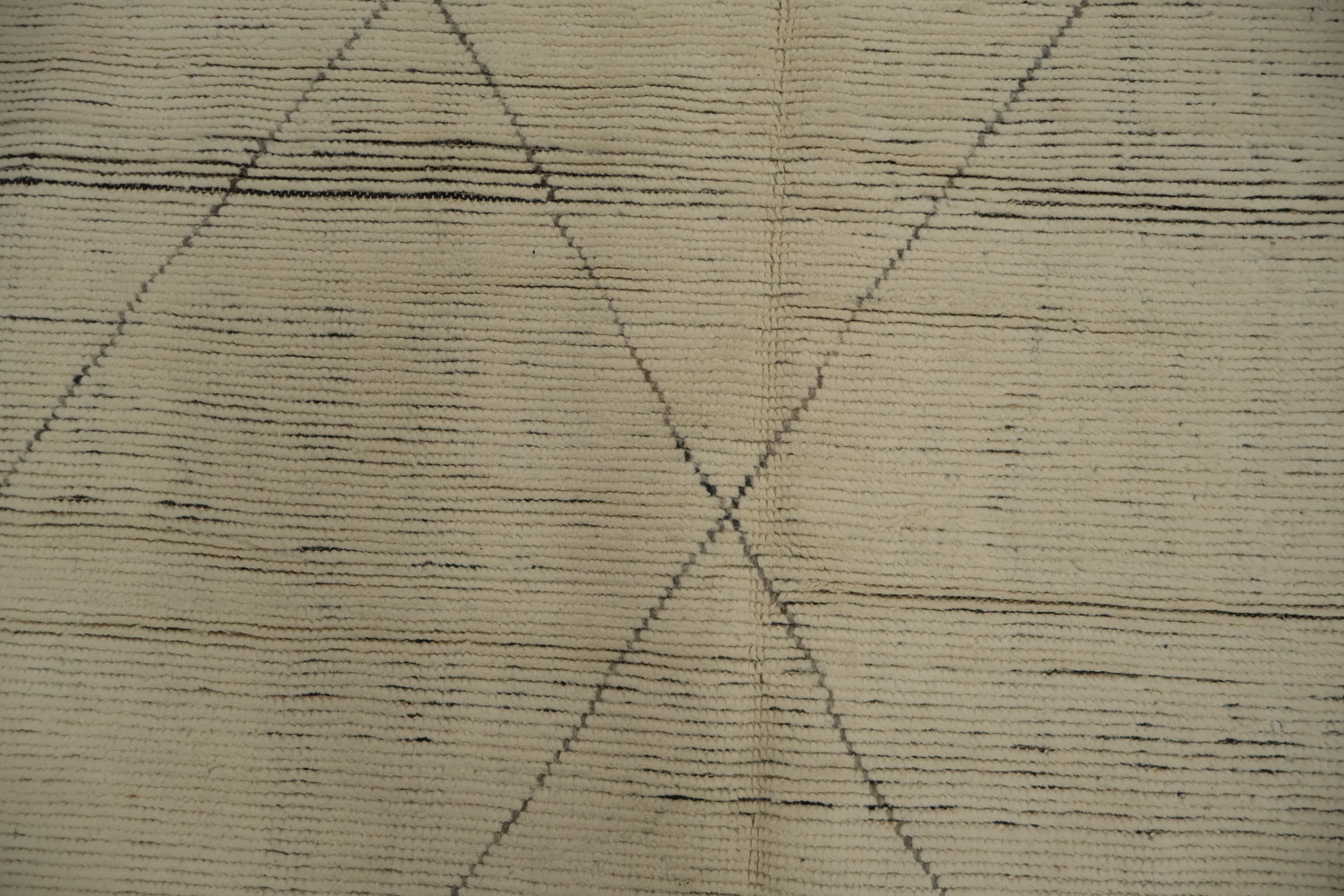 Neutral Tone Moroccan Area Rug 9x13 with Intricate Details