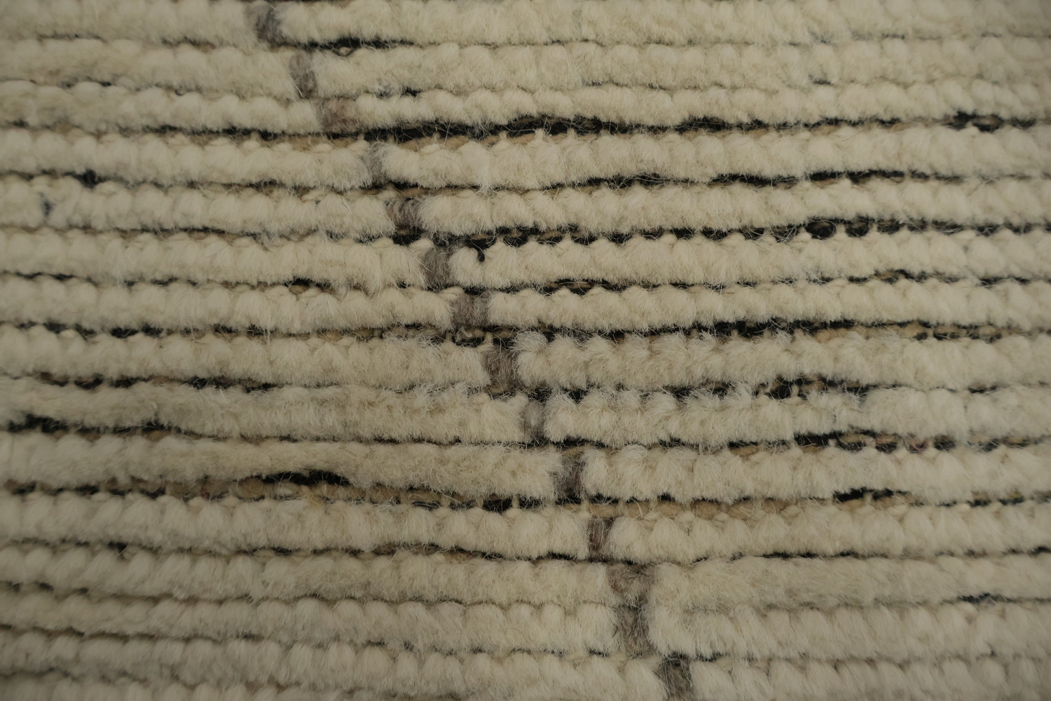 Neutral Tone Moroccan Area Rug 9x13 with Intricate Details