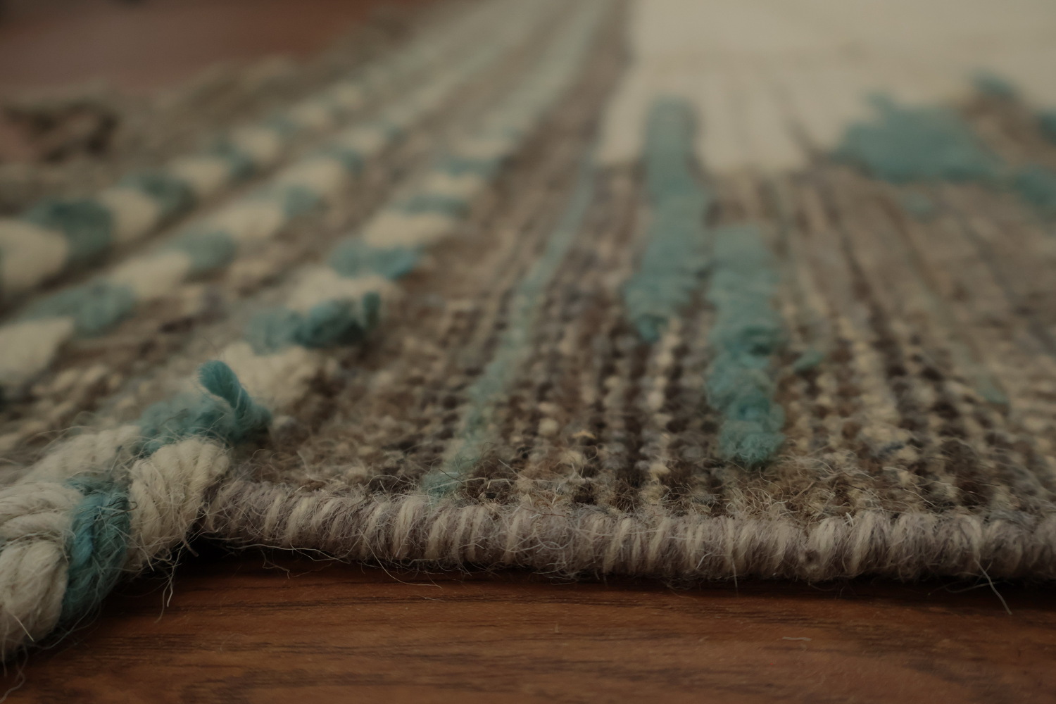 Classy Neutral-Toned Moroccan Large Rug 12x15 with Grid Aesthetic