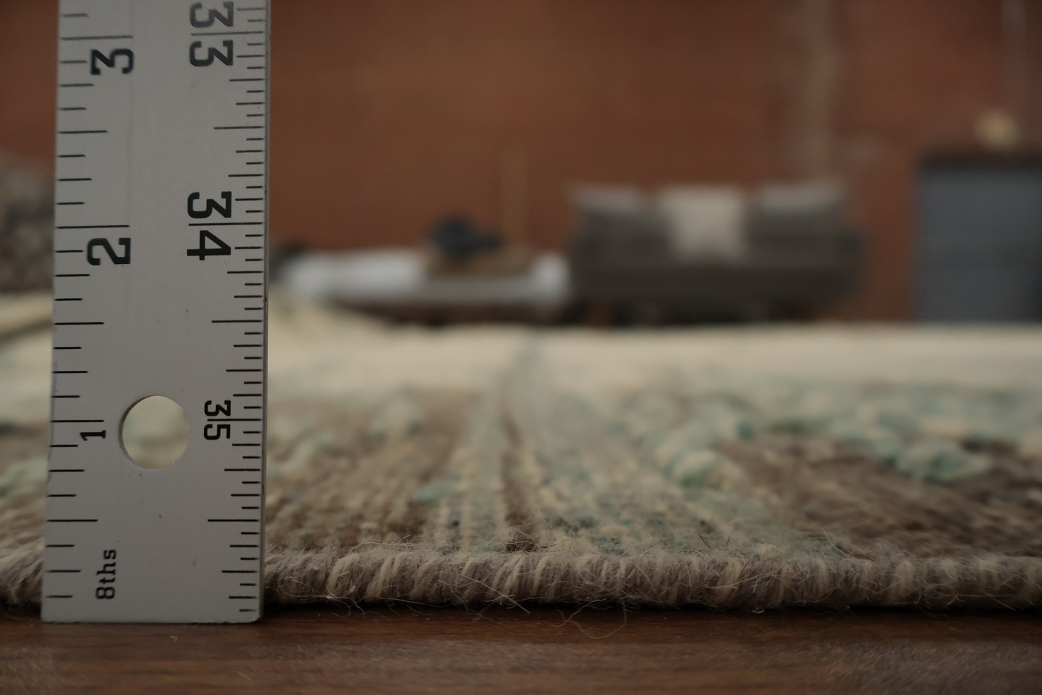 Classy Neutral-Toned Moroccan Large Rug 12x15 with Grid Aesthetic