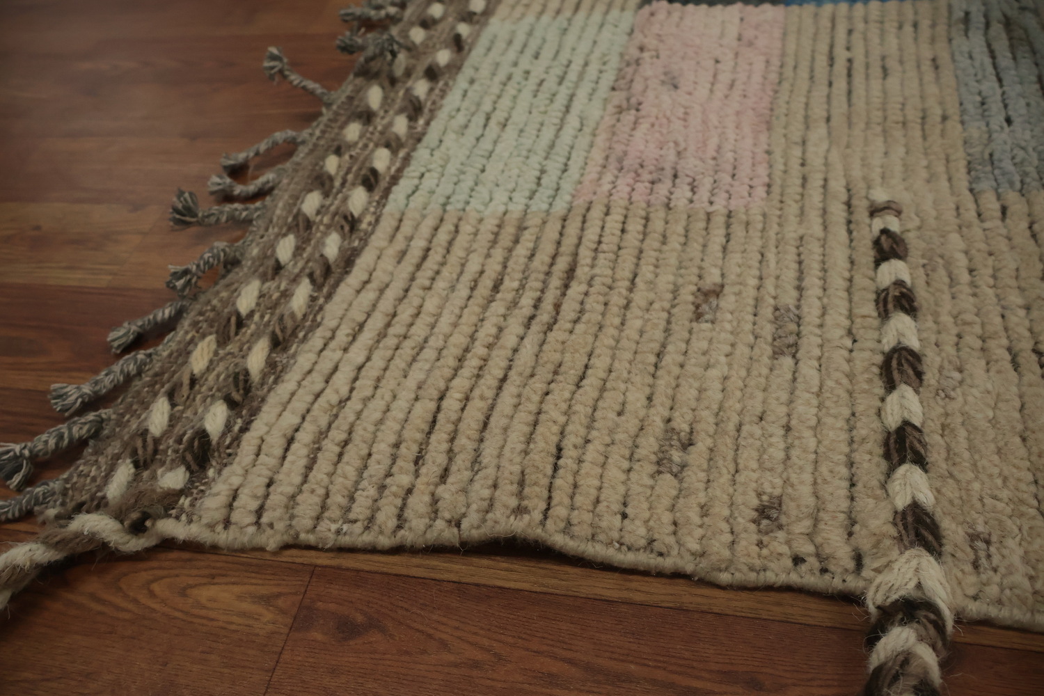 All-Over Geometric Wool Moroccan Large Area Rug 9x12