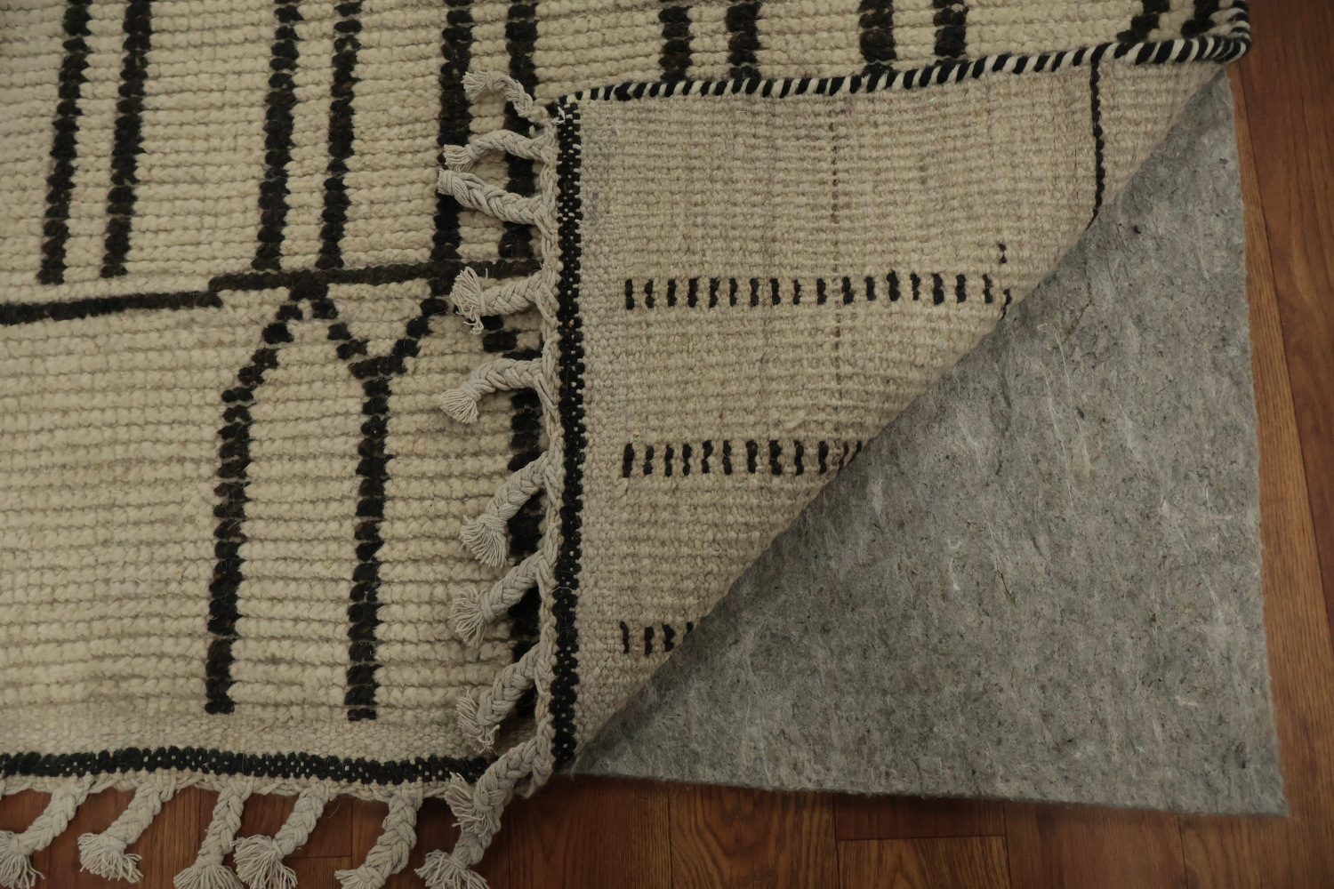 Handmade Wool Trellis Moroccan Area Rug 9x12