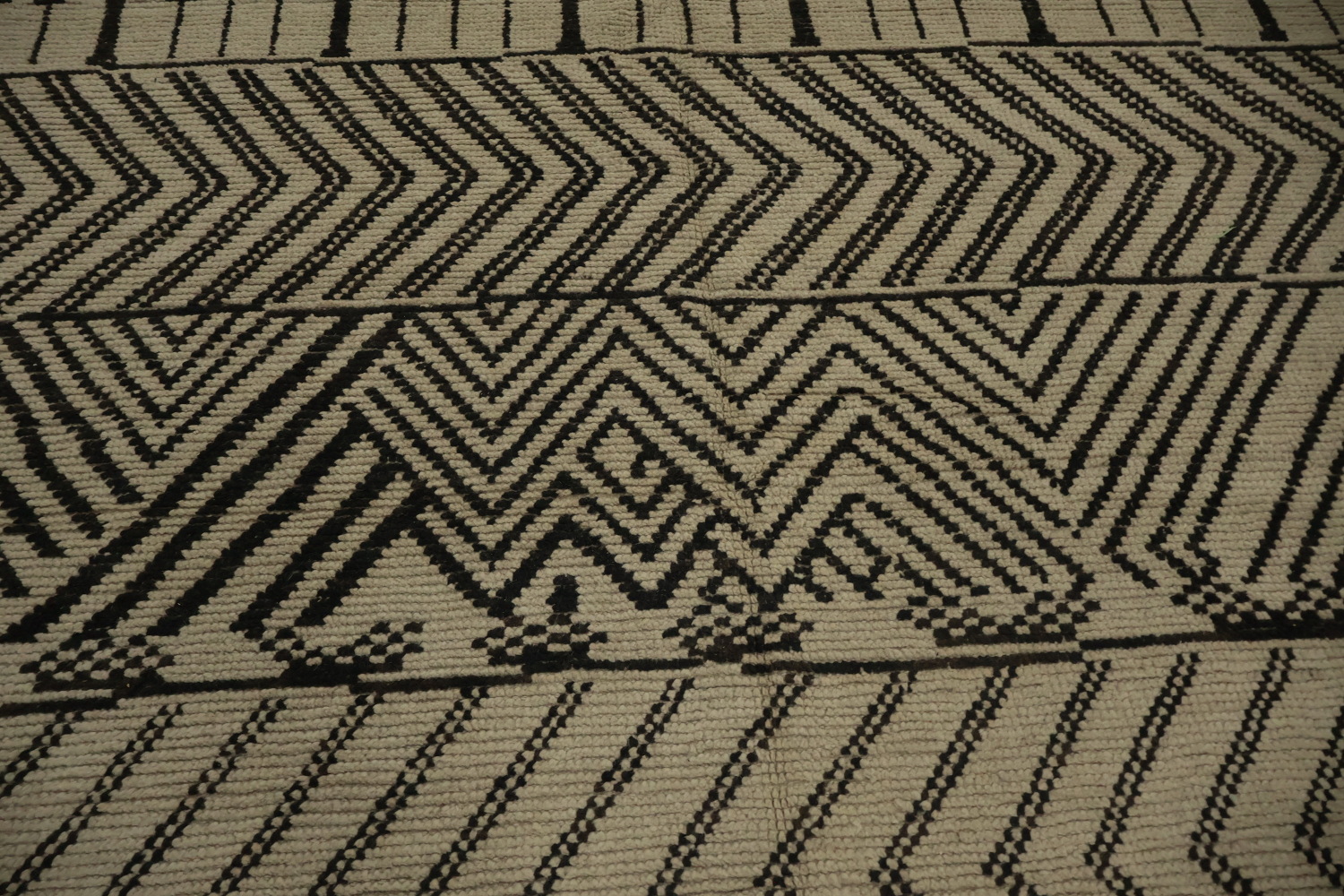 Handmade Wool Trellis Moroccan Area Rug 9x12