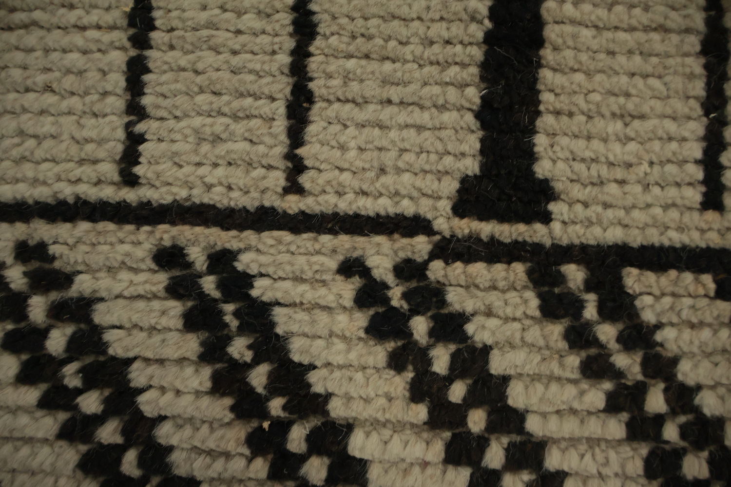 Handmade Wool Trellis Moroccan Area Rug 9x12