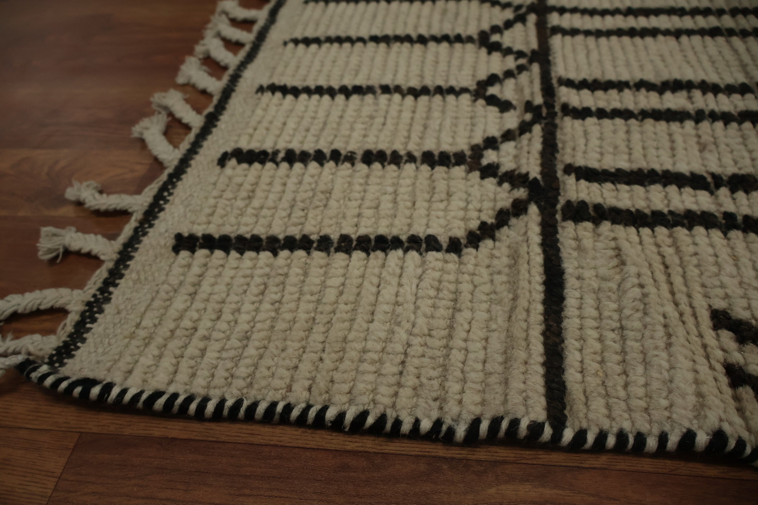Handmade Wool Trellis Moroccan Area Rug 9x12