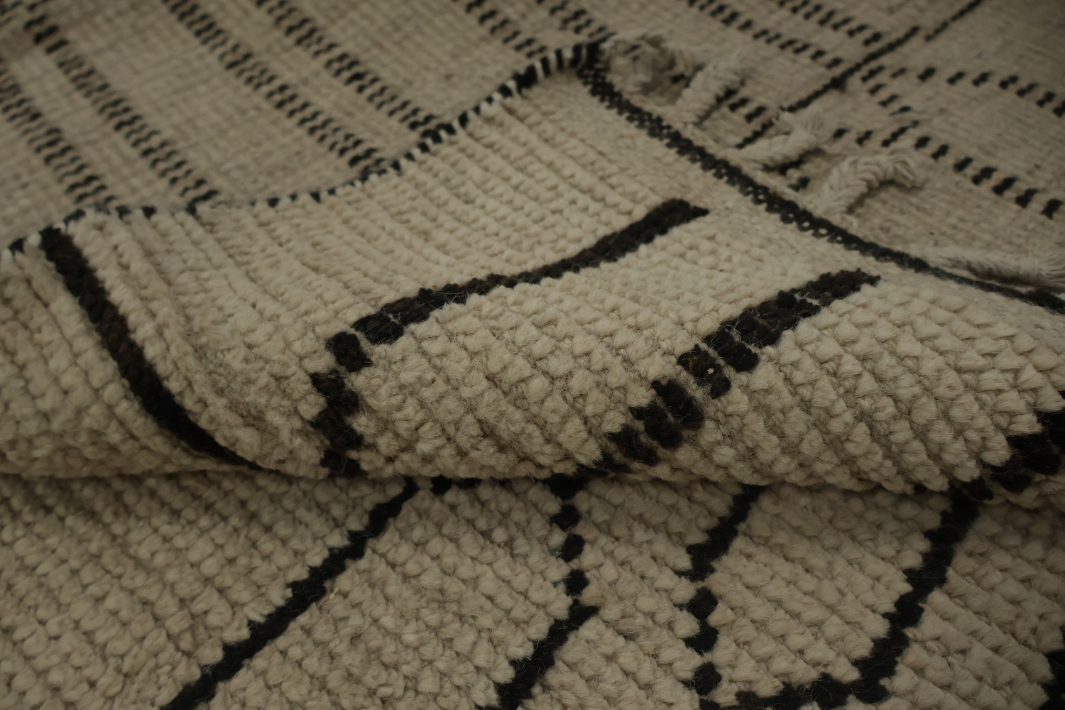 Handmade Wool Trellis Moroccan Area Rug 9x12