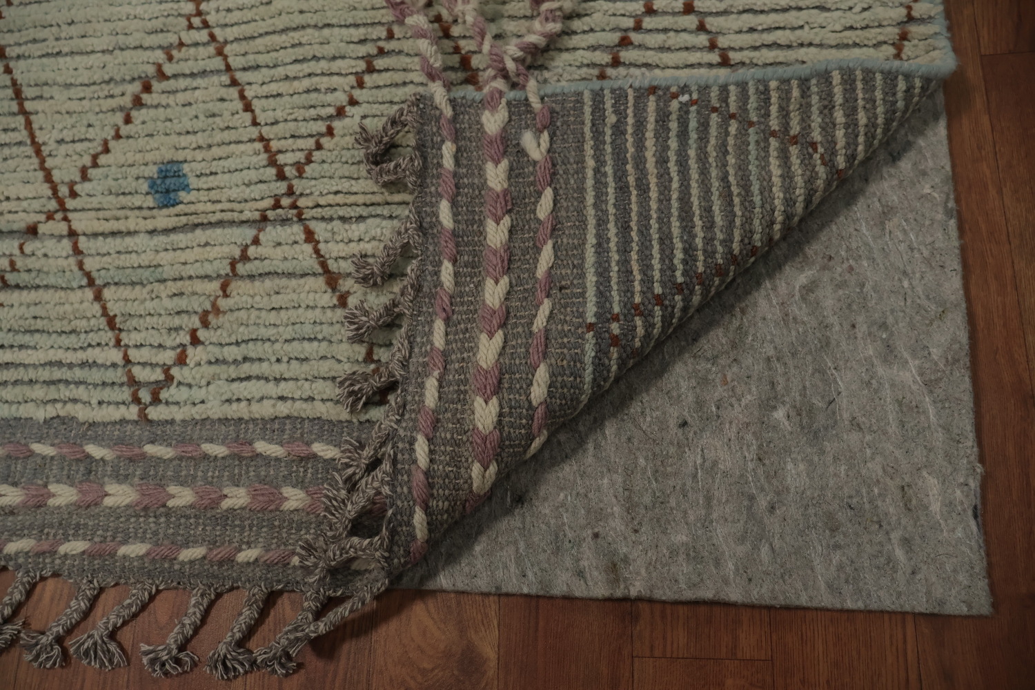 All-Over Trellis Wool Moroccan Modern Large Rug 10x14