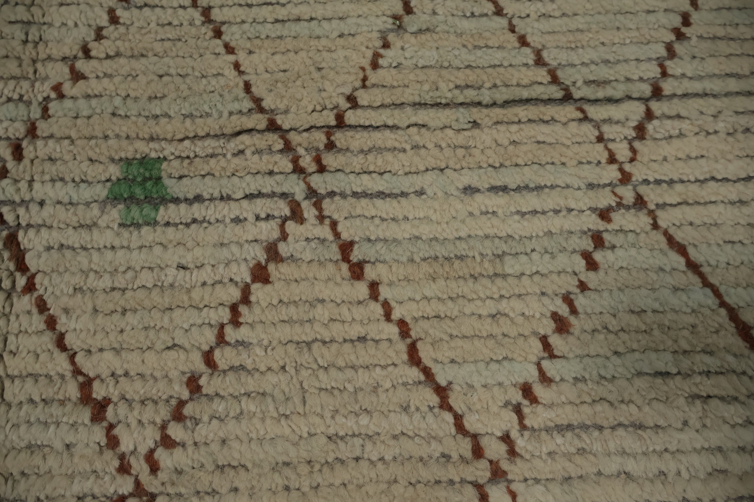 All-Over Trellis Wool Moroccan Modern Large Rug 10x14