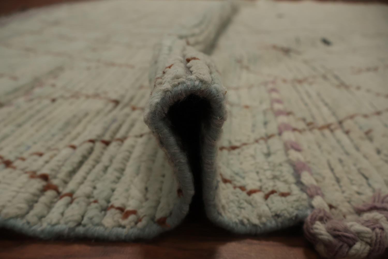 All-Over Trellis Wool Moroccan Modern Large Rug 10x14