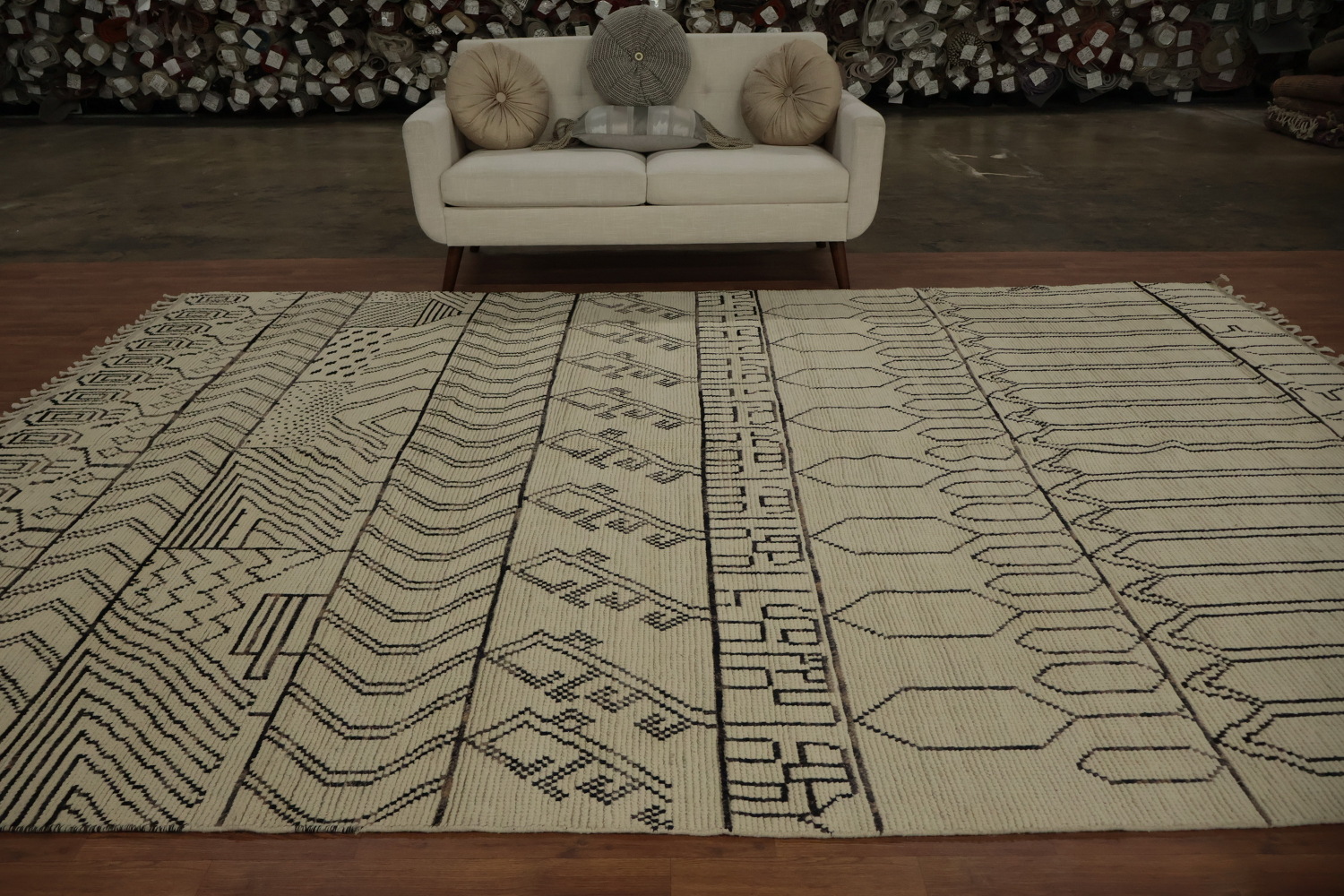 All-Over Geometric Moroccan Oriental Area Rug 9x13