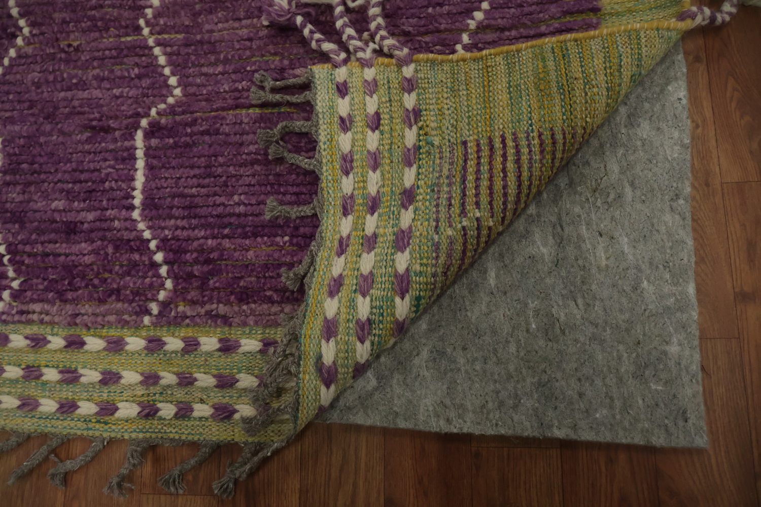 Purple Striped Moroccan Oriental Large Rug 12x16