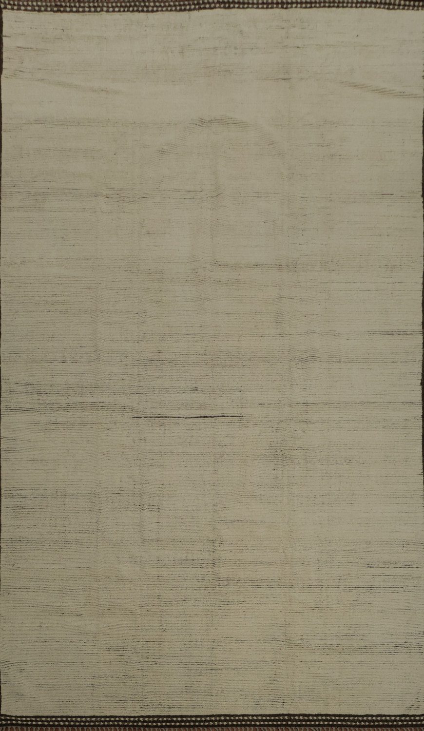 Elegant Minimalist Moroccan Large Rug 12x19 with Subtle Earthy Tones