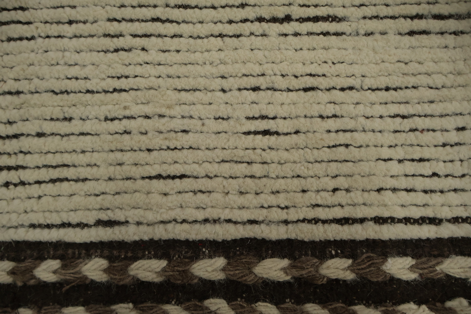 Elegant Minimalist Moroccan Large Rug 12x19 with Subtle Earthy Tones