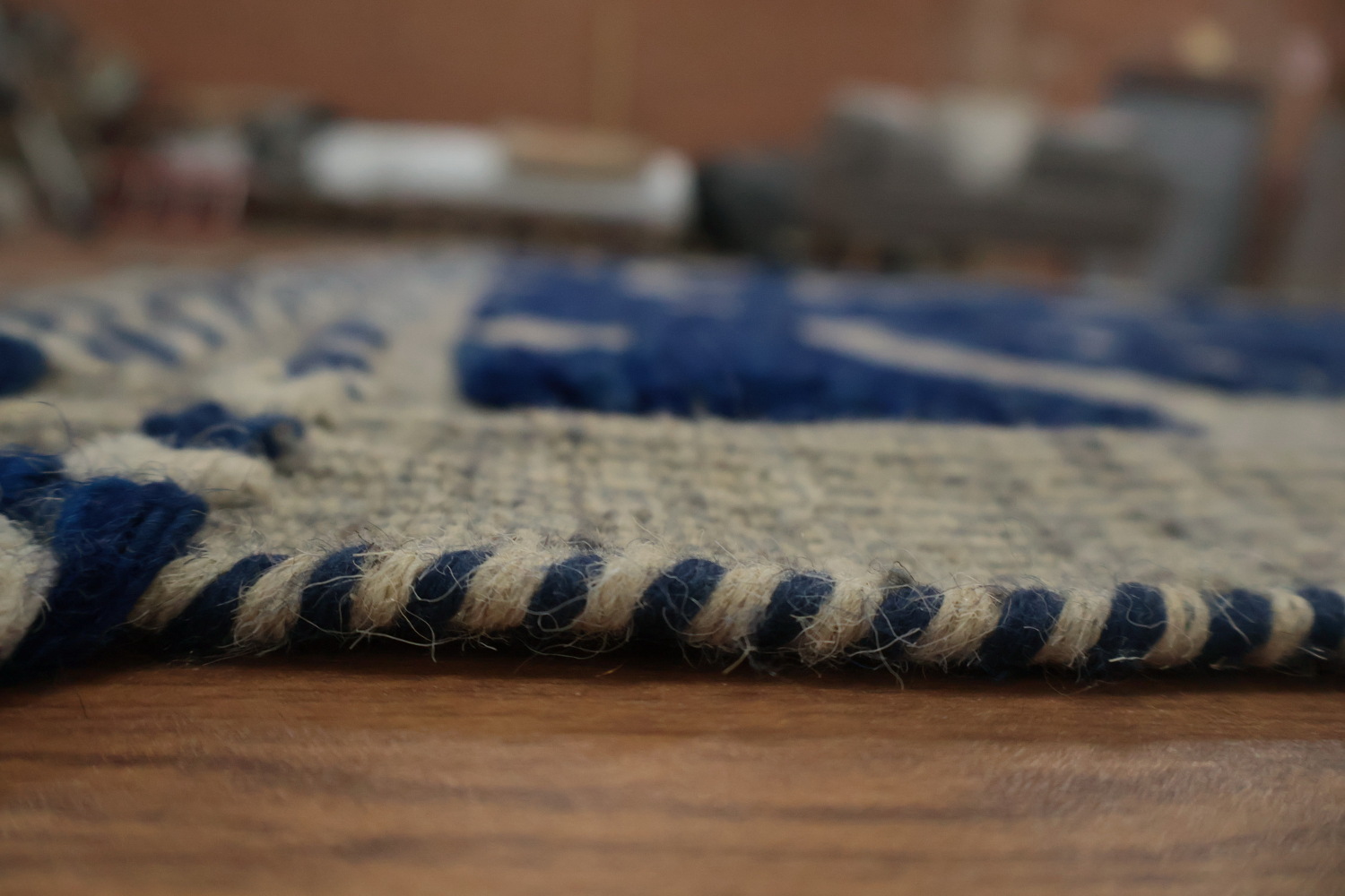 Blue Geometric Moroccan Modern Large Rug 12x16