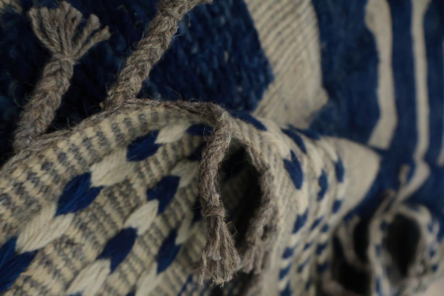 Blue Geometric Moroccan Modern Large Rug 12x16