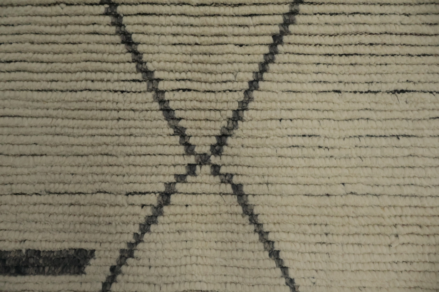 Handmade Trellis Wool Moroccan Large Rug 11x16