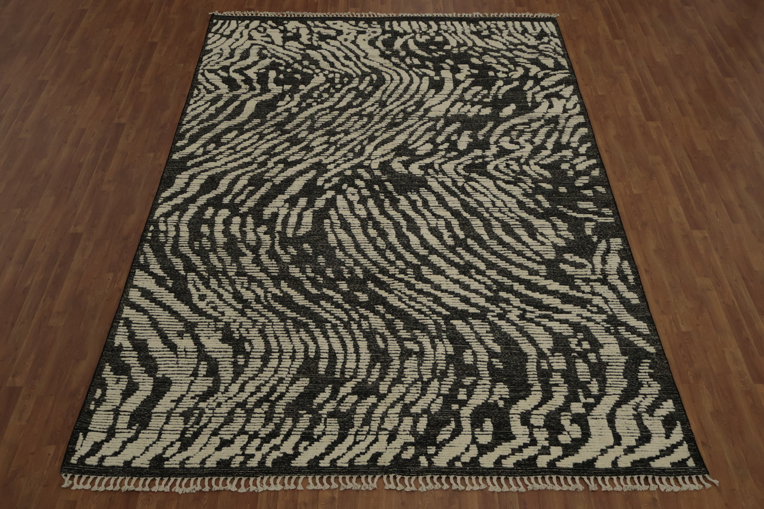 Handmade Wool Moroccan Abstract Area Rug 9x13
