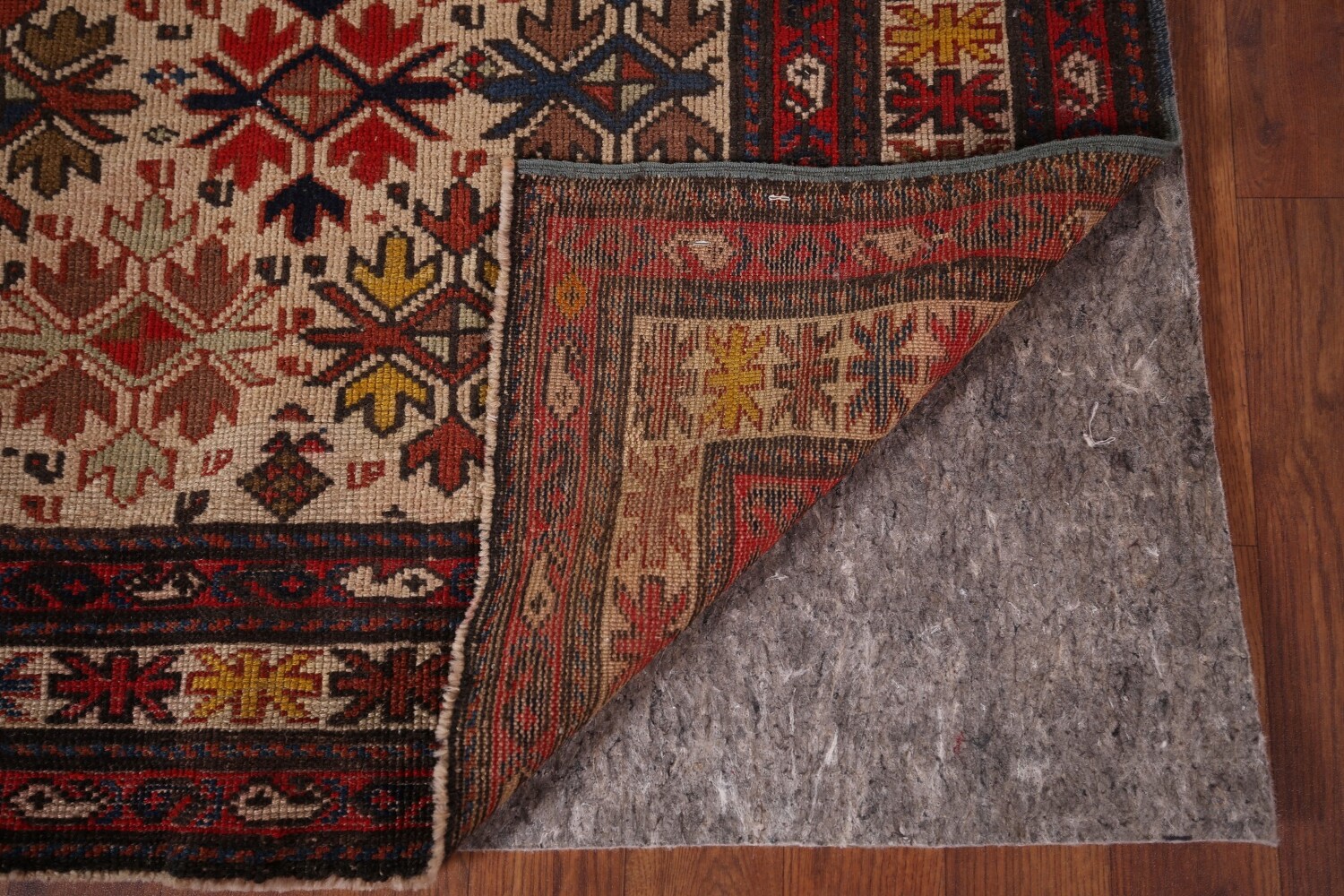 Pre-1900 Antique Kazak Vegetable Dye Rug 3x5