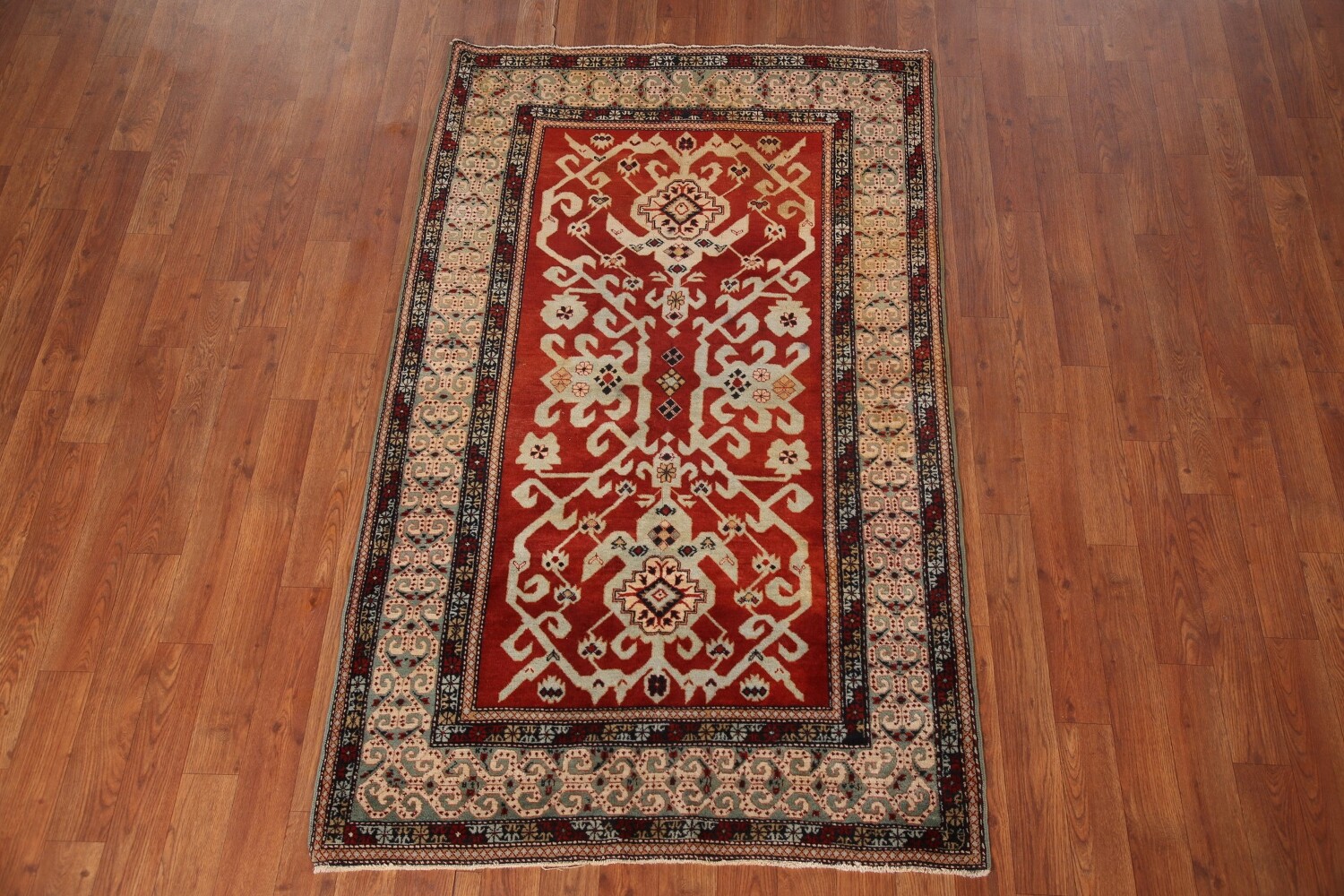 Antique Vegetable Dye Shirvan Oriental Accent Rug 3x5