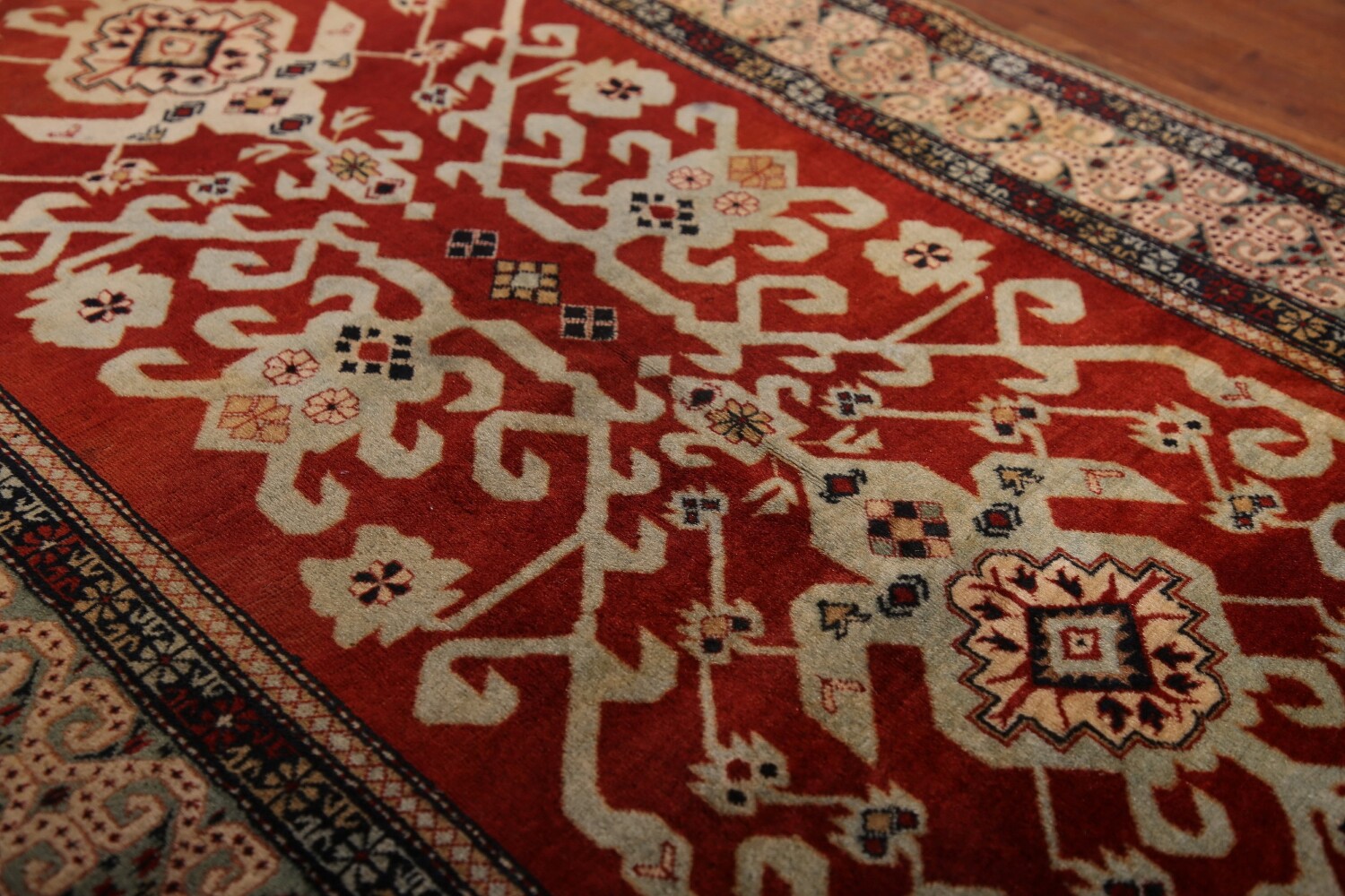 Antique Vegetable Dye Shirvan Oriental Accent Rug 3x5
