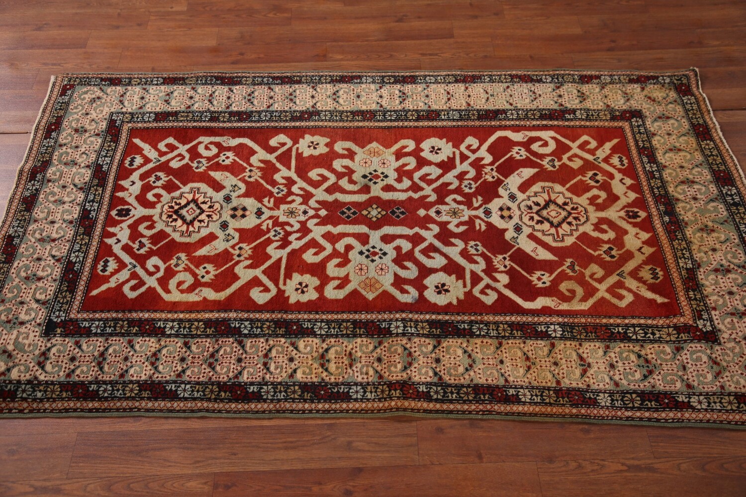 Antique Vegetable Dye Shirvan Oriental Accent Rug 3x5