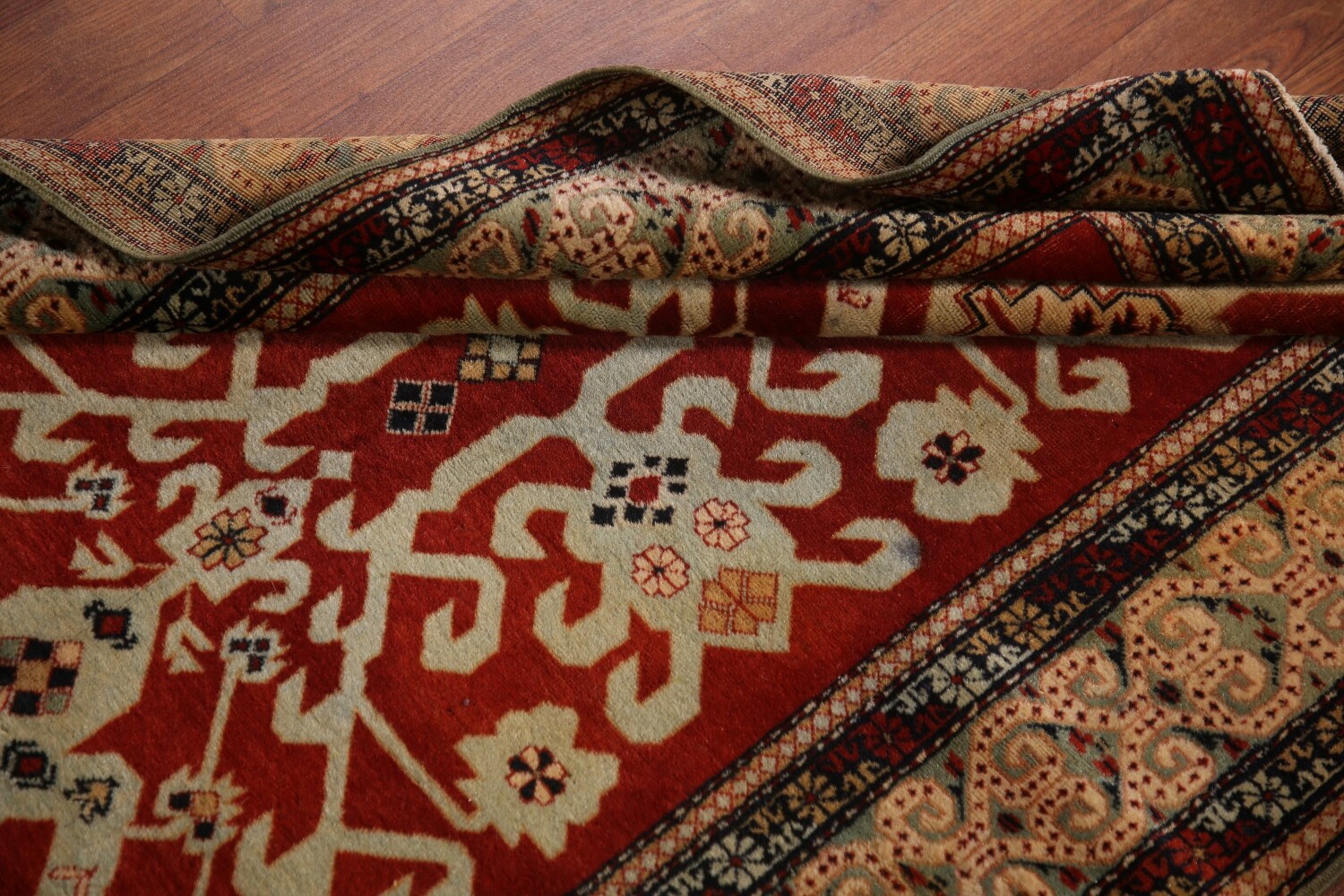 Antique Vegetable Dye Shirvan Oriental Accent Rug 3x5