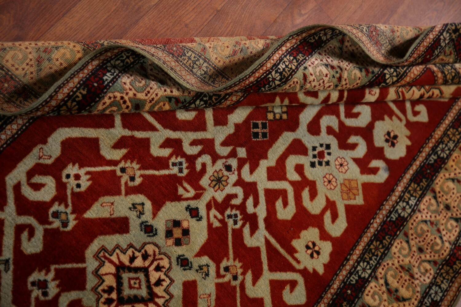 Antique Vegetable Dye Shirvan Oriental Accent Rug 3x5