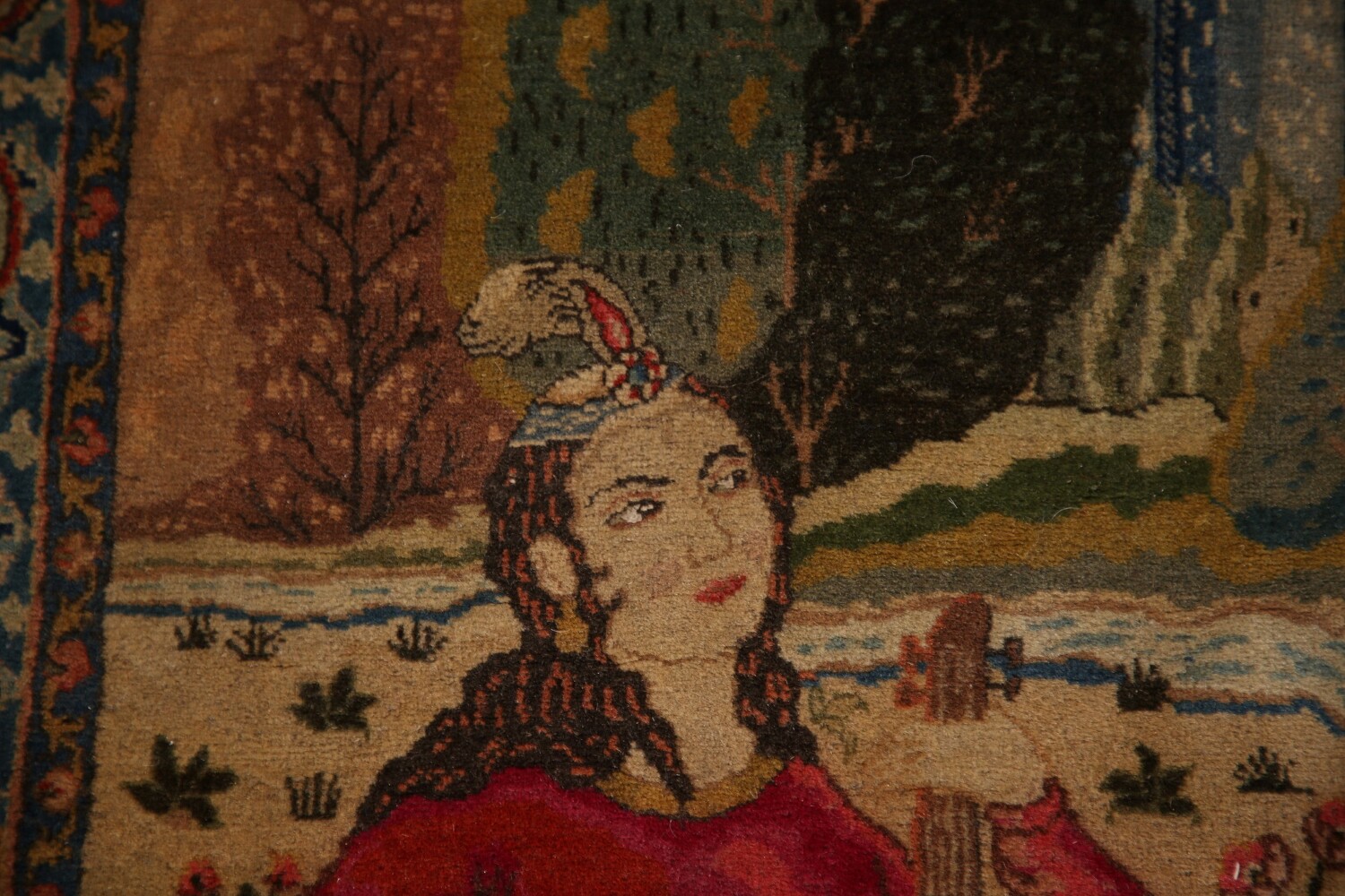 Pre-1900 Masterpiece Vegetable Dye Tabriz Persian Rug 5x6