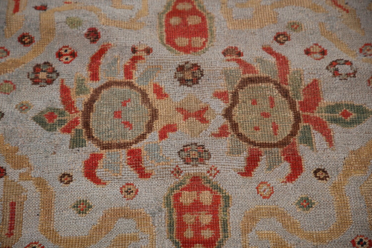 Antique Vegetable Dye Sultanabad Ziegler Persian Large Rug 11x17