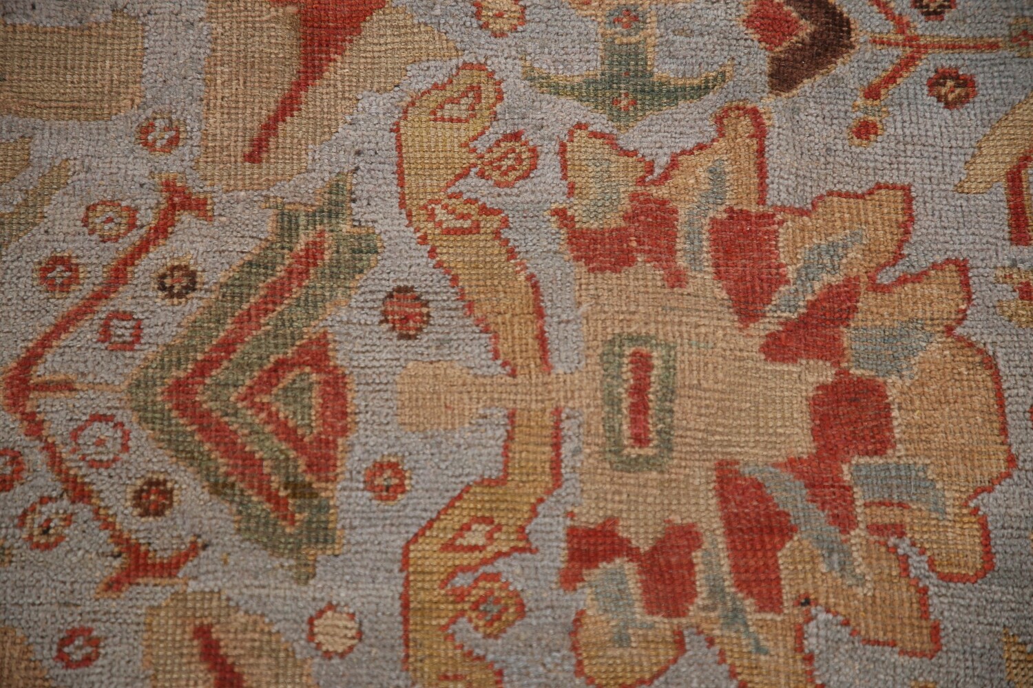 Antique Vegetable Dye Sultanabad Ziegler Persian Large Rug 11x17
