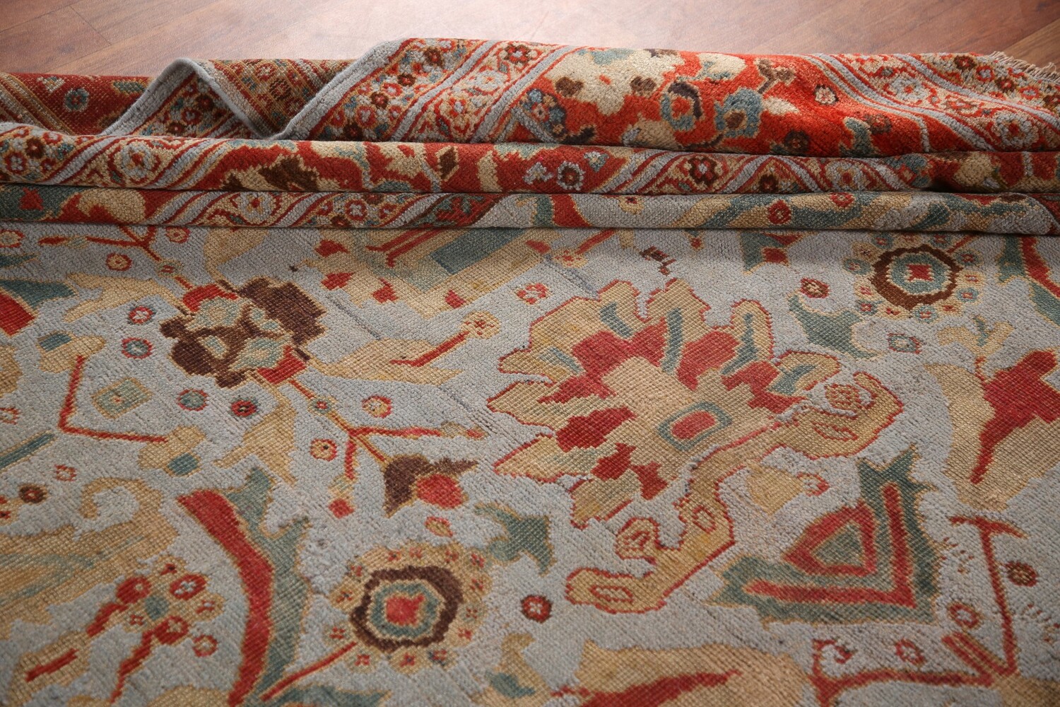 Antique Vegetable Dye Sultanabad Ziegler Persian Large Rug 11x17