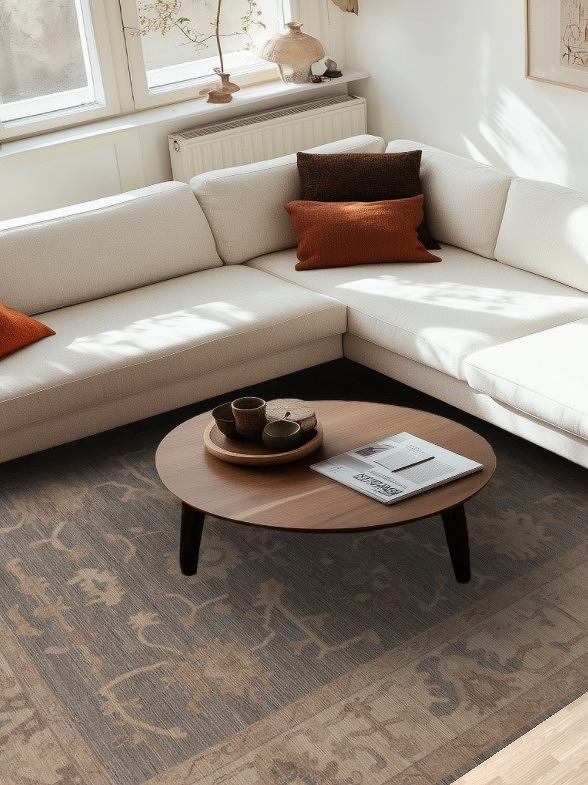 Vegetable Dye Oushak Living Room Area Rug 8x10