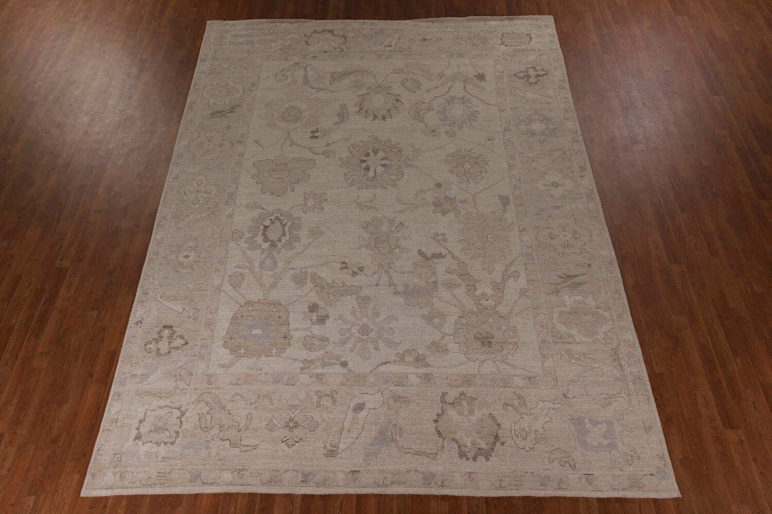 Vegetable Dye Oushak Turkish Area Rug 9x13