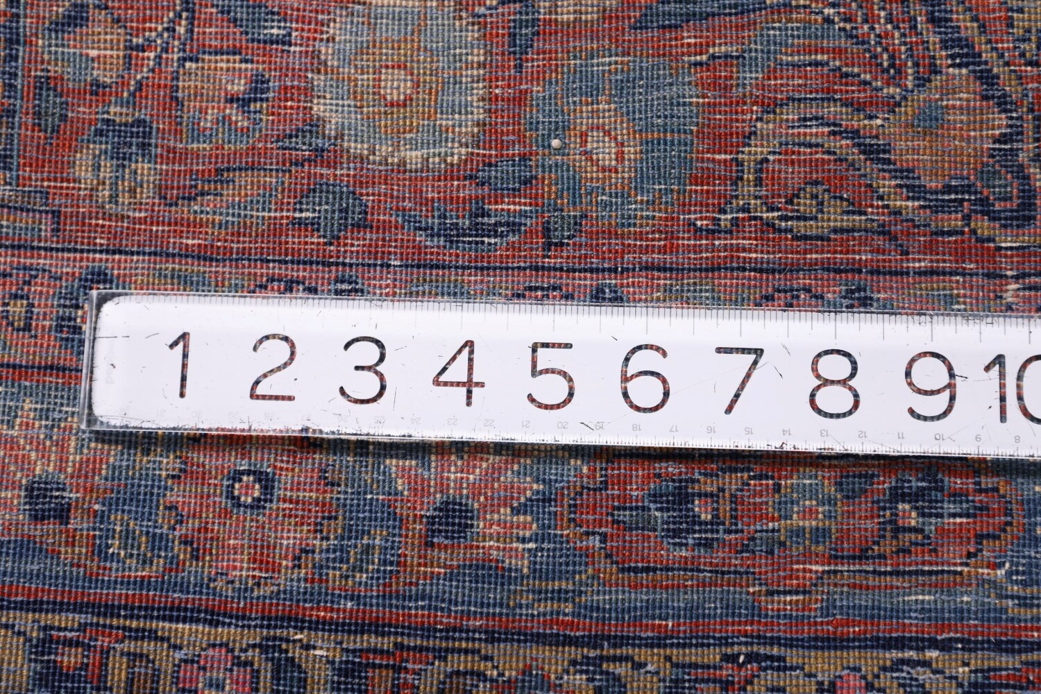Pre-1900 Vegetable Dye Sarouk Mohajeran Persian Area Rug 10x13