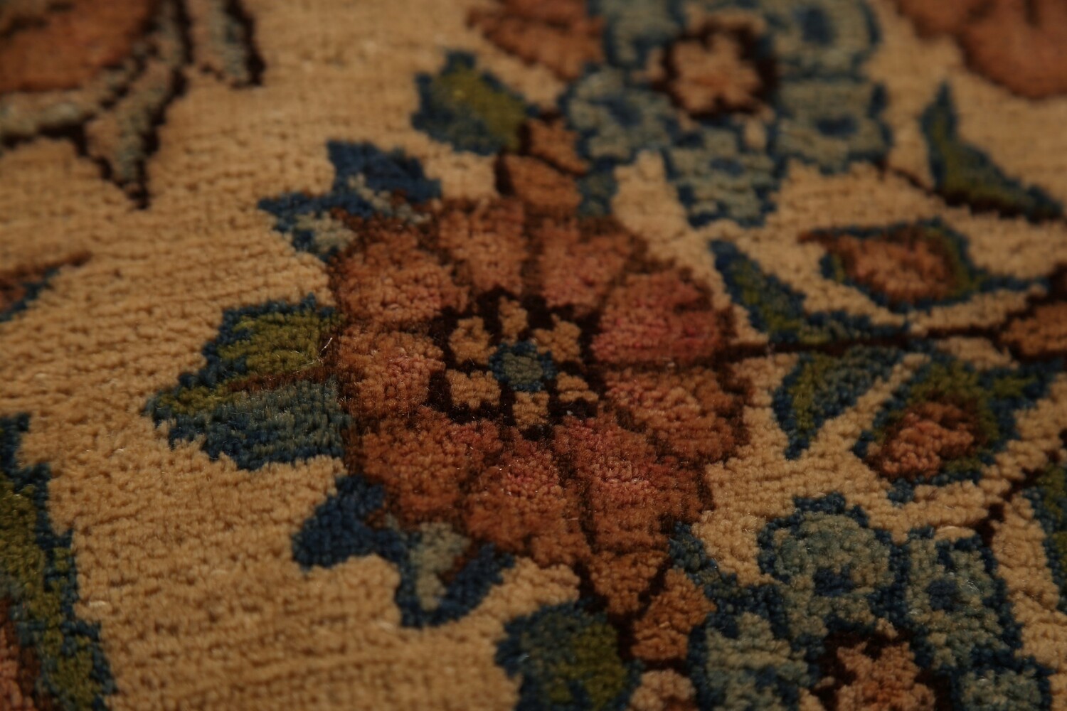 Pre-1900 Vegetable Dye Kerman Persian Large Rug 11x20