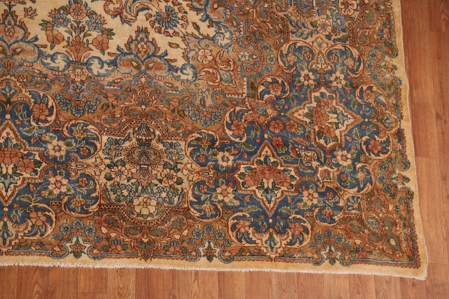 Pre-1900 Vegetable Dye Kerman Persian Large Rug 11x20