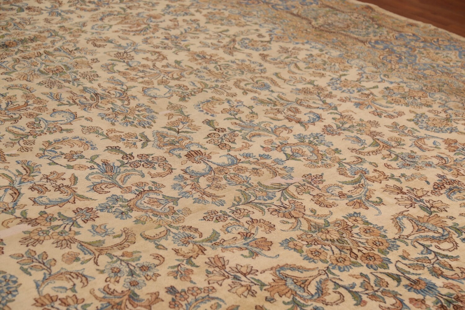 Pre-1900 Vegetable Dye Kerman Persian Large Rug 11x20