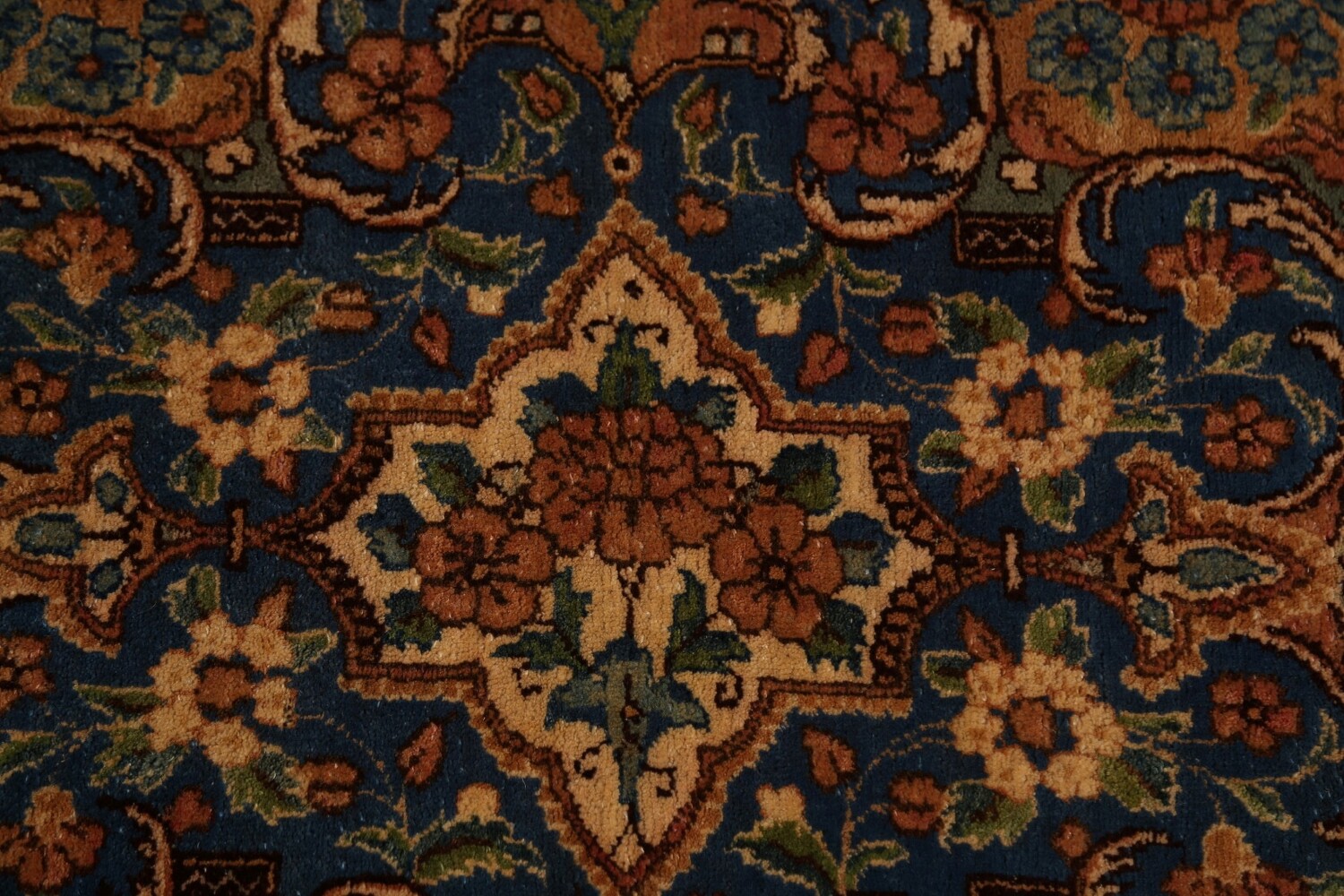 Pre-1900 Vegetable Dye Kerman Persian Large Rug 11x20