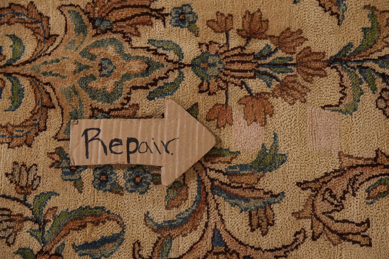 Pre-1900 Vegetable Dye Kerman Persian Large Rug 11x20